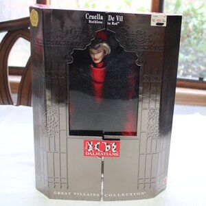 Disney's Great Villains Collection Cruella De Vil Ruthless in Red Mattel 17576